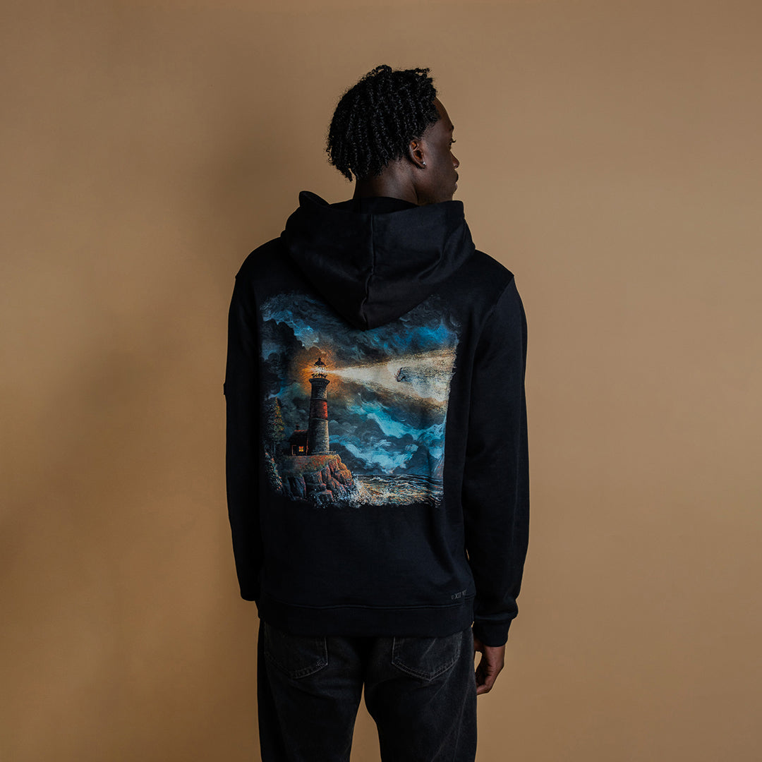 Lighthouse & Dangerous Devils Hoodie - Black