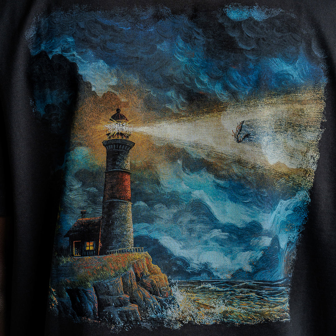 Lighthouse & Dangerous Devils T-Shirt - Black